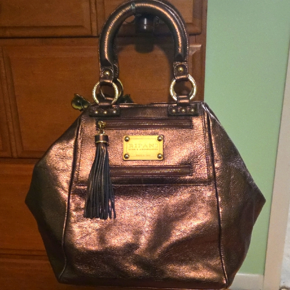 RIANI Bronze Oversize Satchel